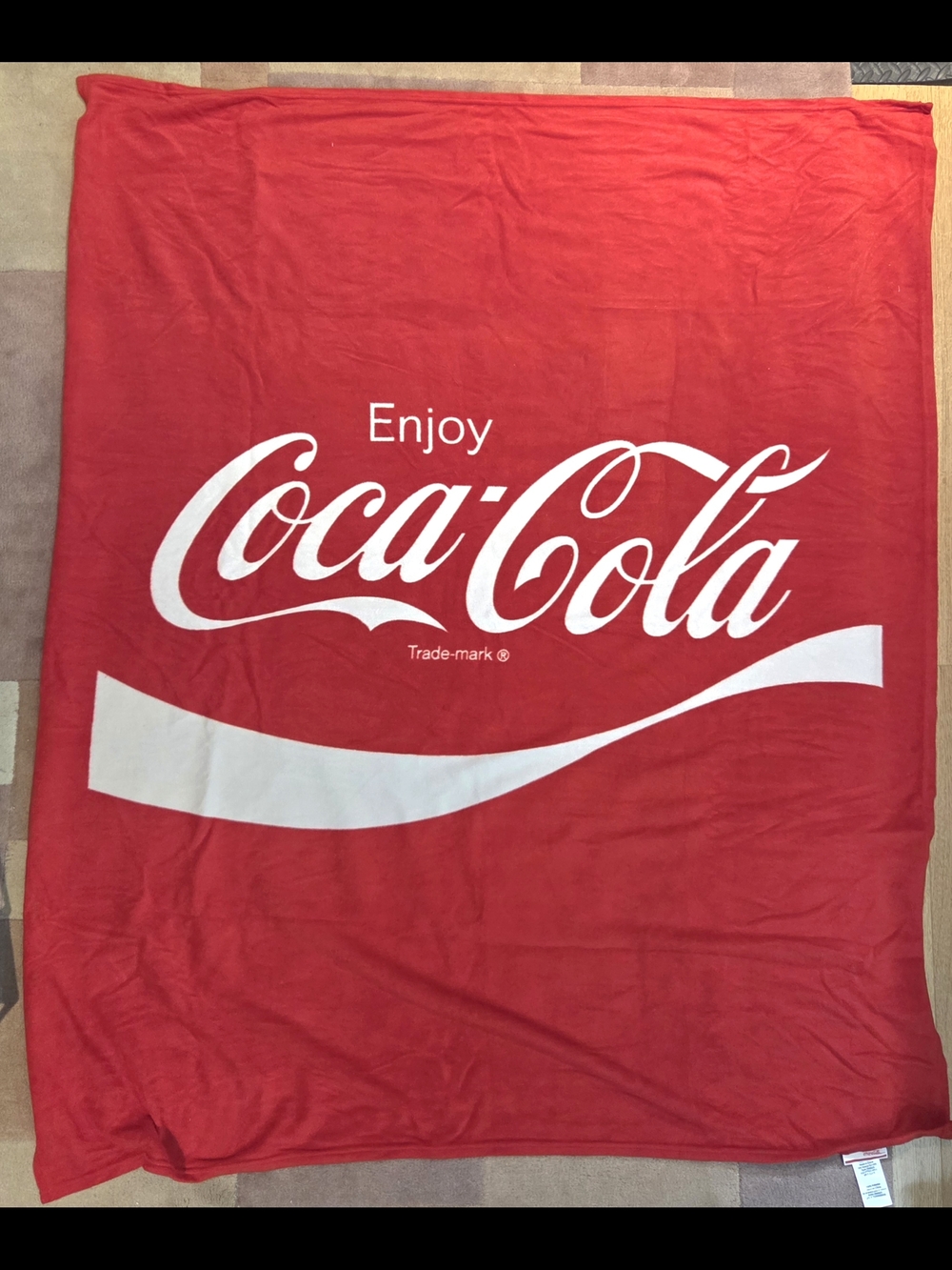 Coca-Cola Fleece Red Logo Throw Blanket